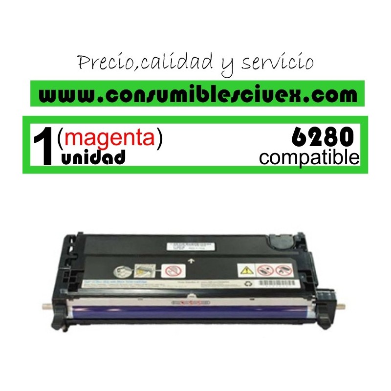 TONER MAGENTA XEROX PHASER 6280 COMPATIBLE