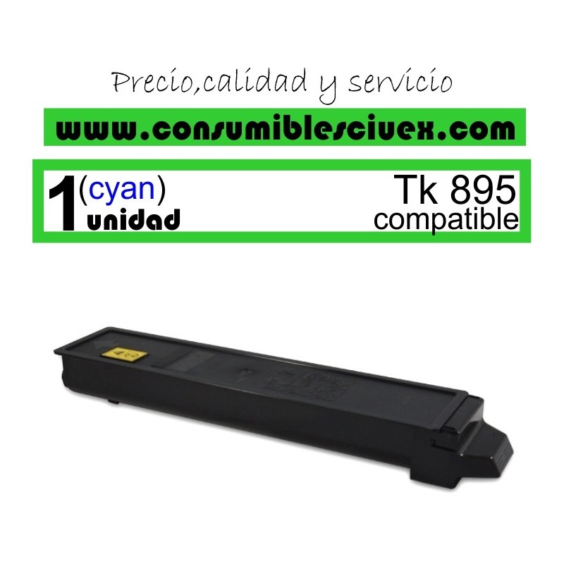 TONER COMPATIBLE KYOCERA TK895 C COLOR CYAN