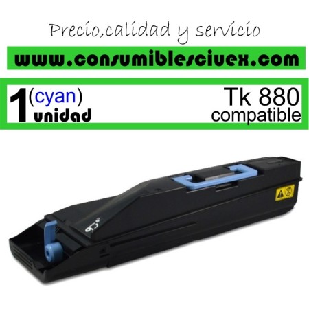 TONER COMPATIBLE KYOCERA TK880 C COLOR CYAN