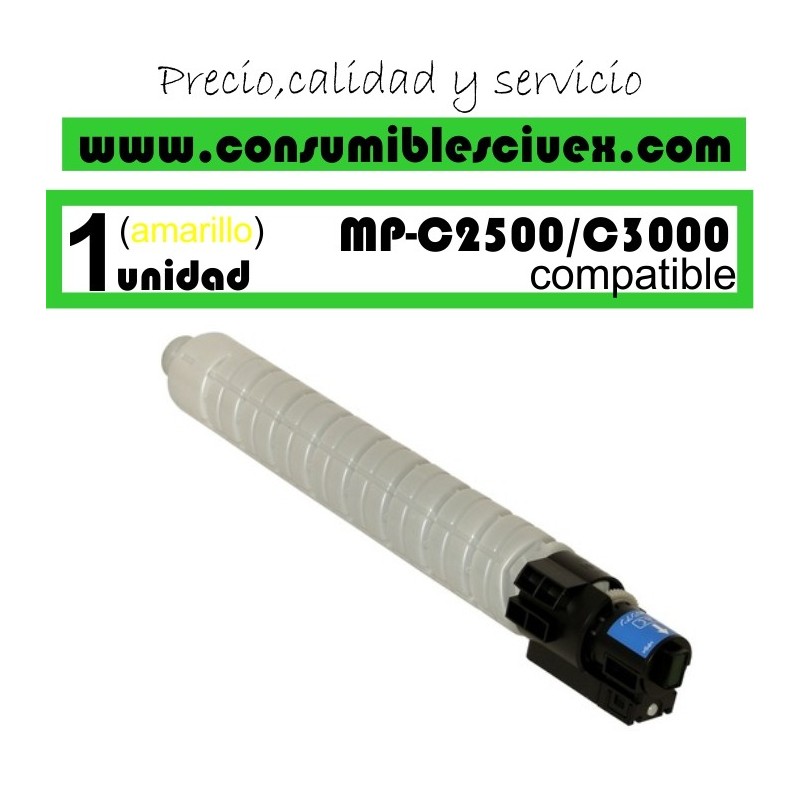 Toner Compatible Ricoh MP-C2500 / C3000 Amarillo