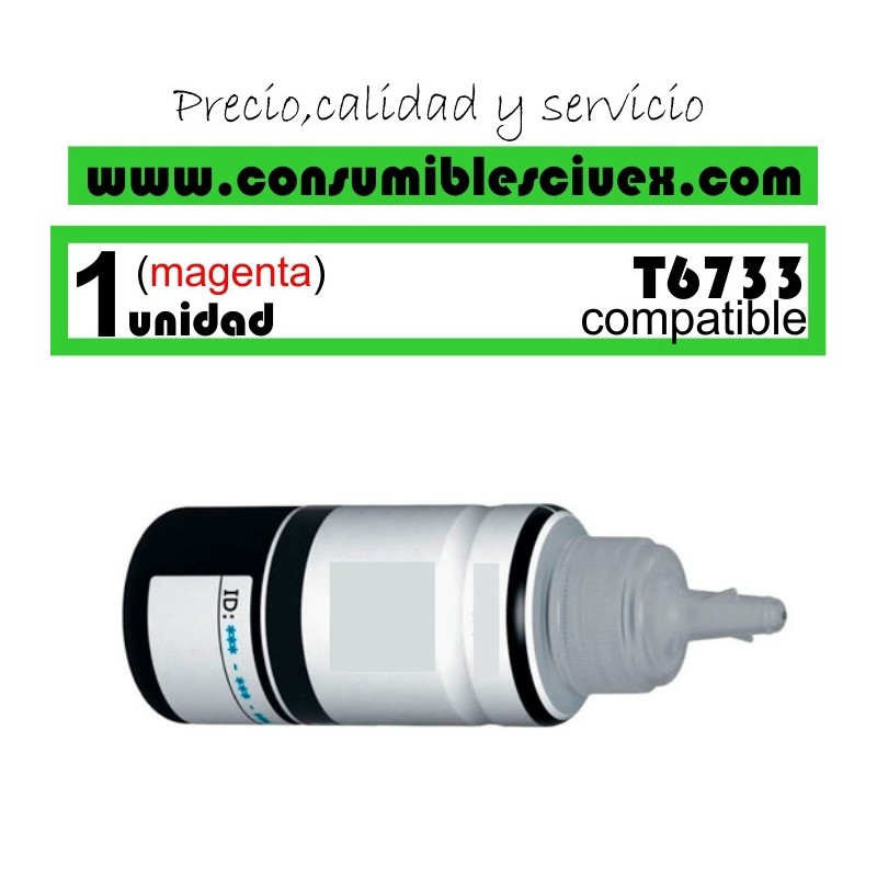 Tinta Compatible Epson T6733 Magenta 