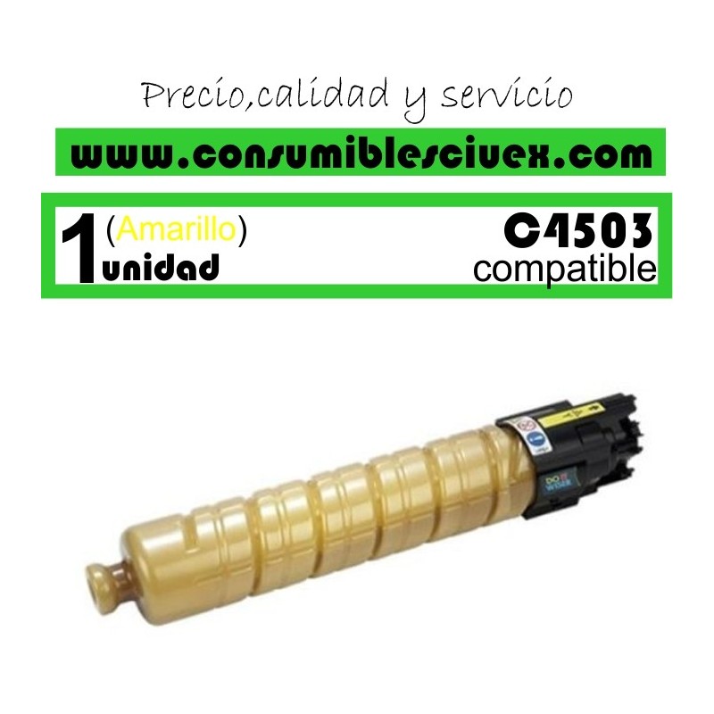 RICOH AFICIO MP-C4503/MP-C5503/MP-C6003 AMARILLO CARTUCHO DE TONER GENERICO 841854
