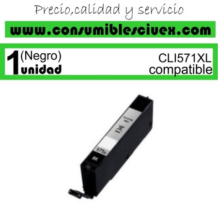 Tinta Compatible Canon CLI-571XL BK