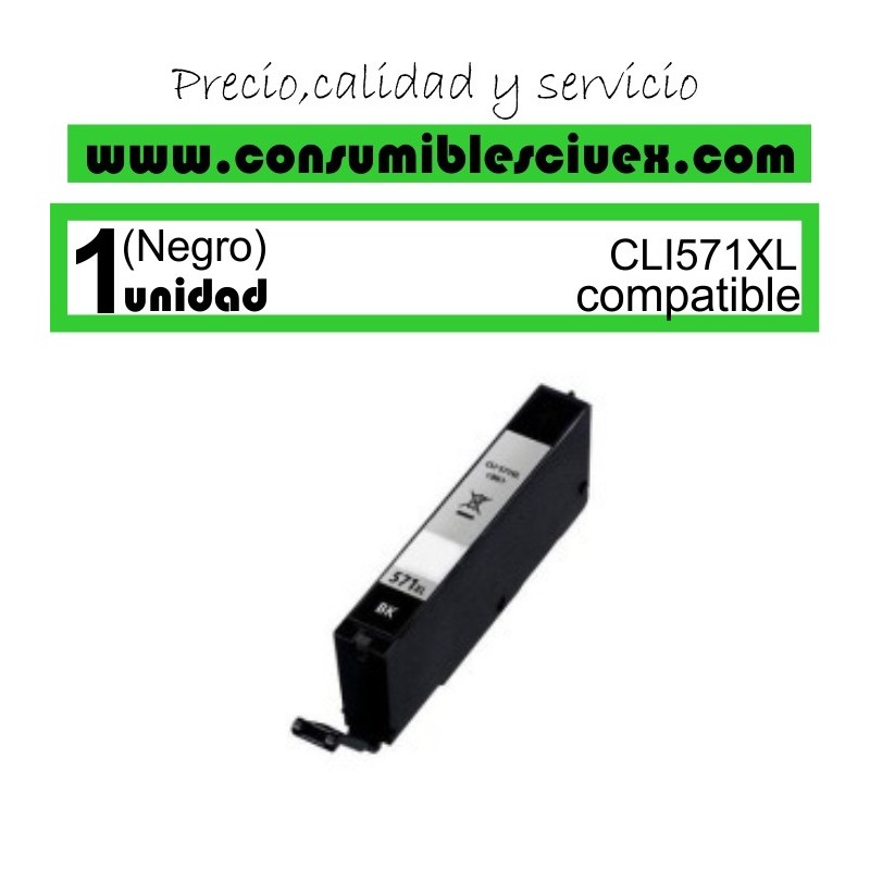 Tinta Compatible Canon CLI-571XL BK