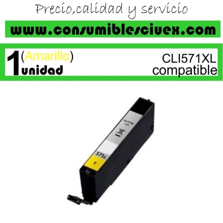 Tinta Compatible Canon CLI-571XL Amarillo