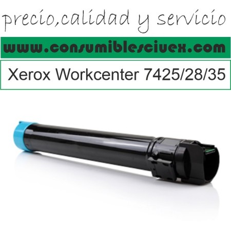 XEROX WORKCENTRE 7425/7428/7435 CYAN CARTUCHO DE TONER GENERICO