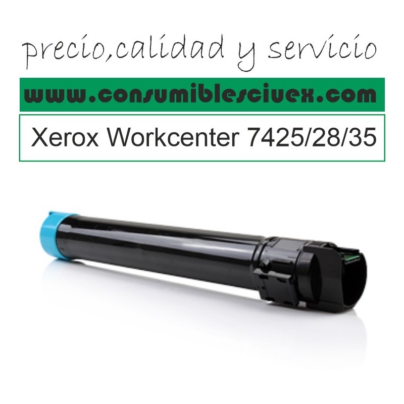 XEROX WORKCENTRE 7425/7428/7435 CYAN CARTUCHO DE TONER GENERICO