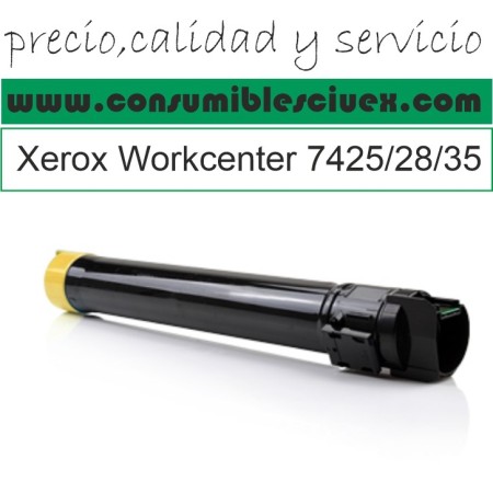 XEROX WORKCENTRE 7425/7428/7435 AMARILLO CARTUCHO DE TONER GENERICO
