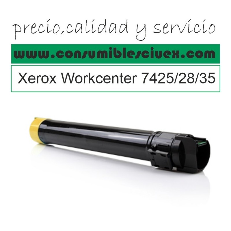 XEROX WORKCENTRE 7425/7428/7435 AMARILLO CARTUCHO DE TONER GENERICO