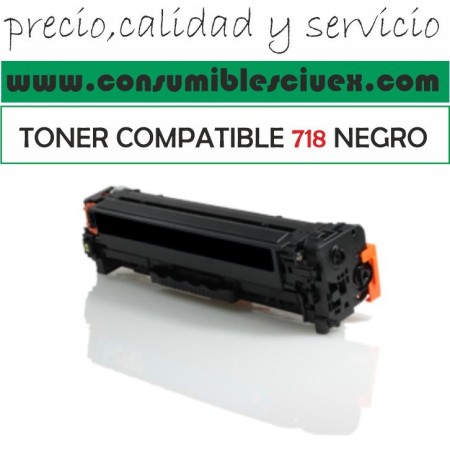 TONER CANON COLOR COMPATIBLE 718 NEGRO