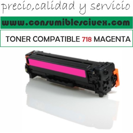 TONER CANON COLOR COMPATIBLE 718 MAGENTA