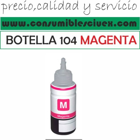Epson 104 Magenta - Botella de Tinta Generica