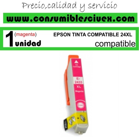 TINTA COMPATIBLE EPSON 24XL MAGENTA (T2433)