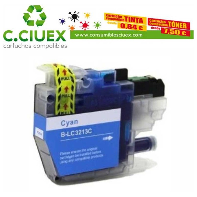 TINTA COMPATIBLE BROTHER LC3213/11CYAN