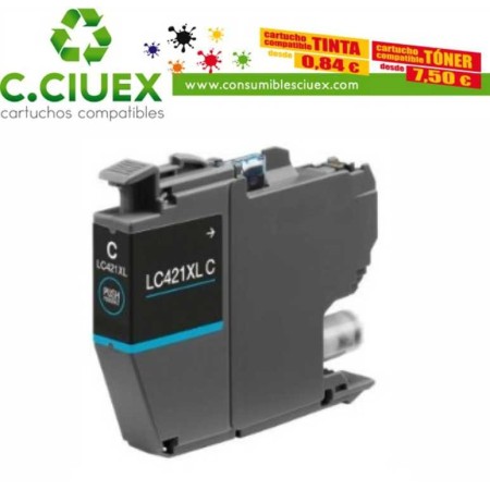 TINTA COMPATIBLE BROTHER LC421XL CYAN