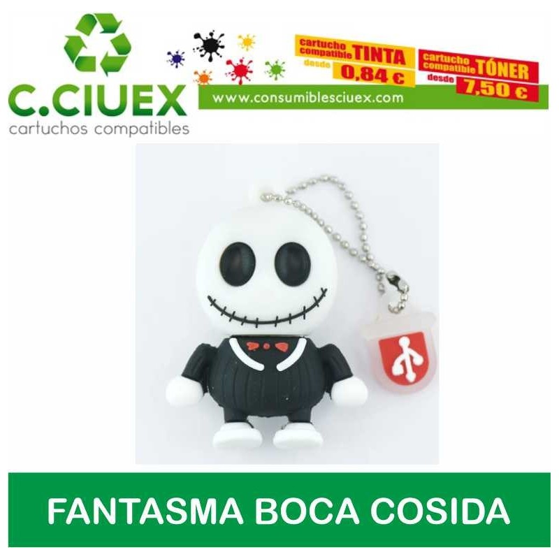 PENDRIVE FANTASMA BOCA COSIDA (Solamente 1 unidad)