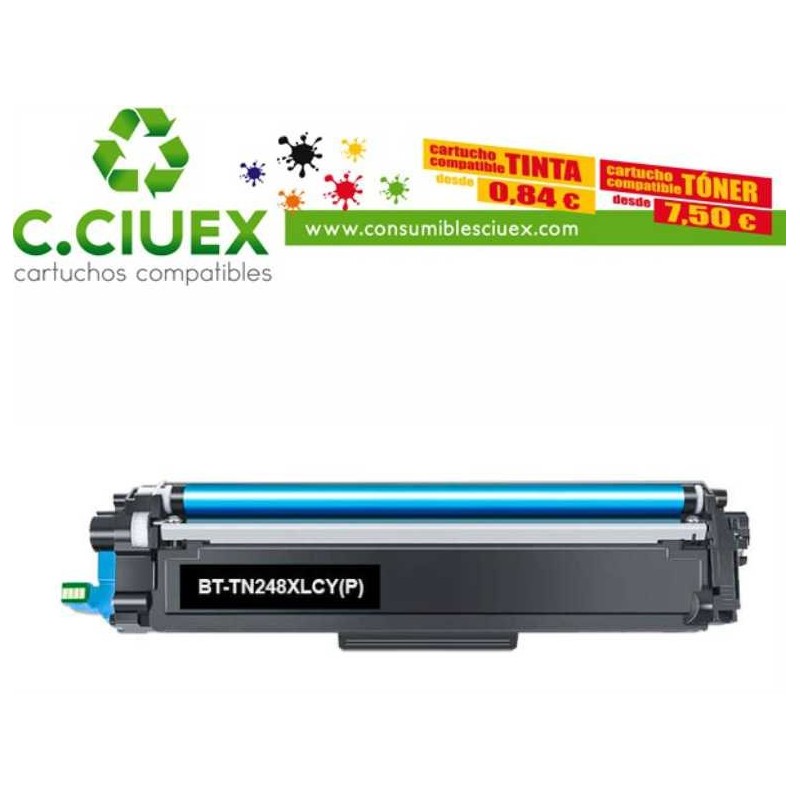 TONER COMPATIBLE BROTHER TN248XL CYAN