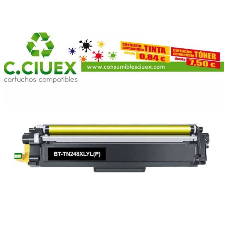 TONER COMPATIBLE BROTHER TN248XL AMARILLO