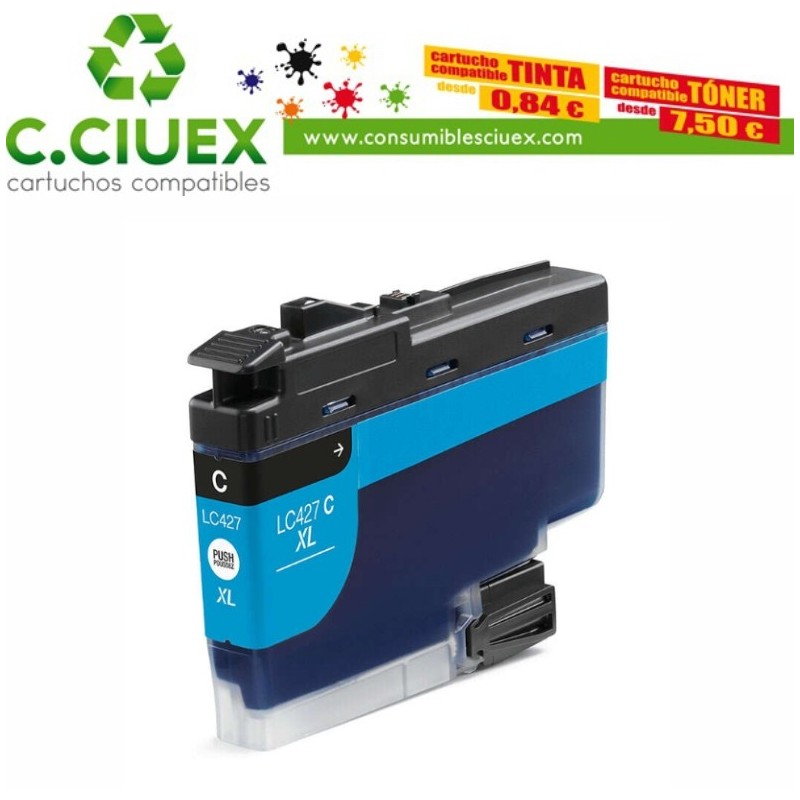 TINTA COMPATIBLE BROTHER LC427XL CYAN