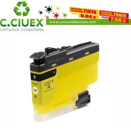 TINTA COMPATIBLE BROTHER LC427XL AMARILLO