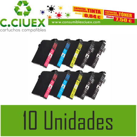 TINTA COMPATIBLE EPSON 604XL PACK 10 UNIDADES