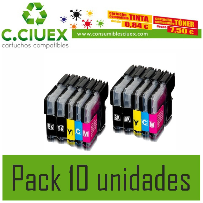 TINTA COMPATIBLE LC 424 PACK 10 UNIDADES