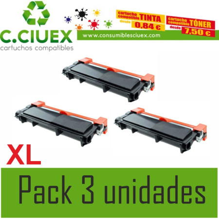 TONER COMPATIBLE BROTHER TN2420XL PACK 3 UNIDADES