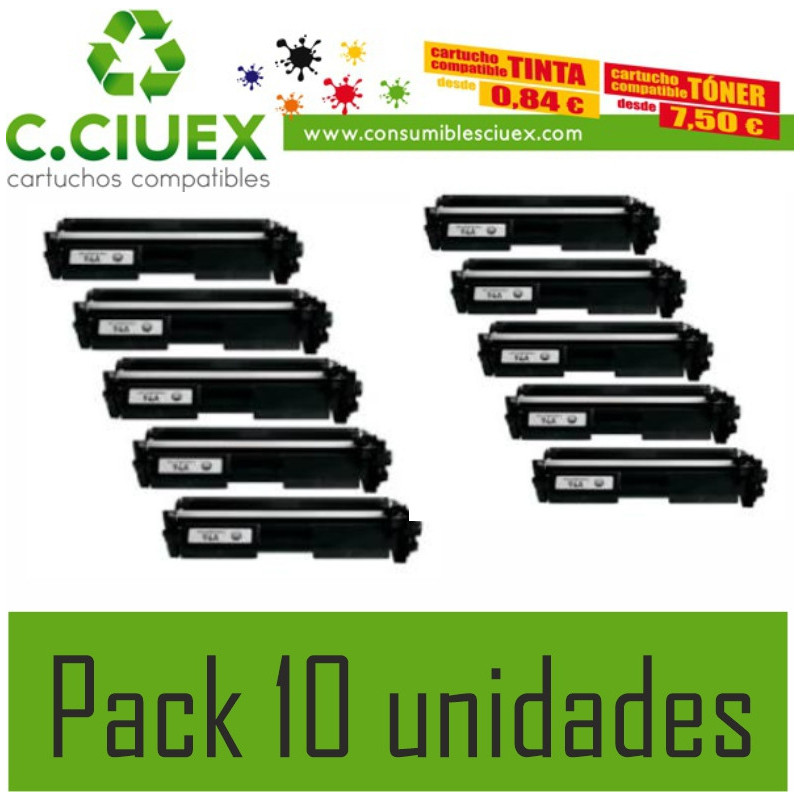 TONER COMPATIBLE HP CF 294xL PACK 10 UNIDADES