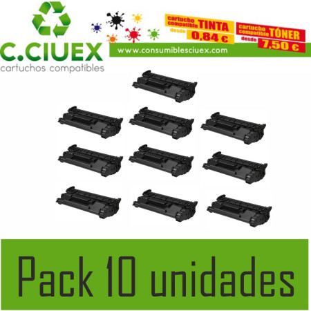 TONER COMPATIBLE HP 1490X PACK 10 UNIDADES