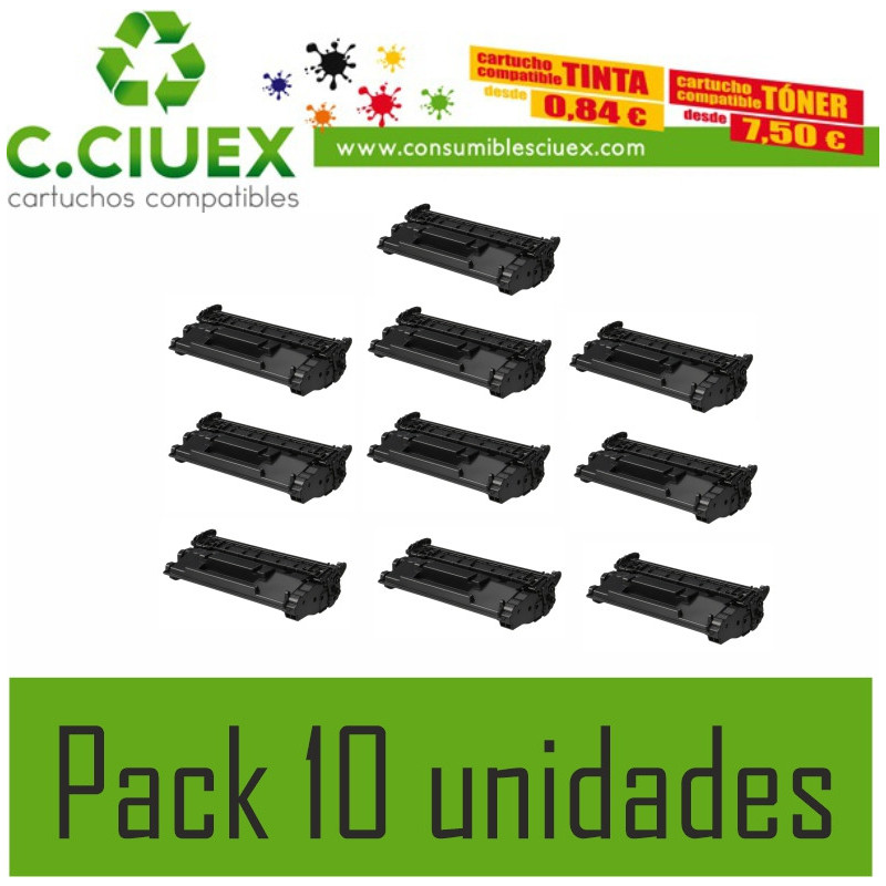 TONER COMPATIBLE HP 1490X PACK 10 UNIDADES