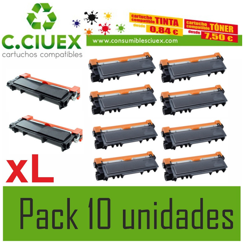 TONER COMPATIBLE BROTHER TN2420XL PACK 10 UNIDADES