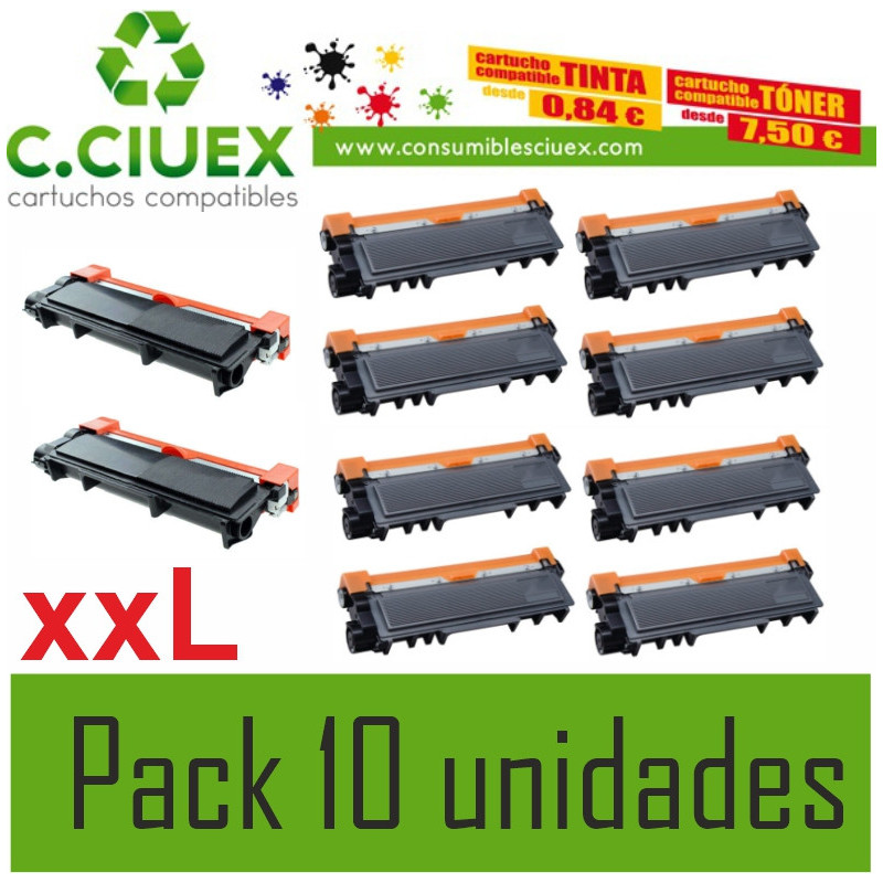 TONER COMPATIBLE  BROTHER TN2510XXL PACK 10 UNIDADES