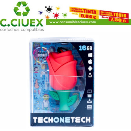 TechOneTech Rosa One Memoria USB 2.0 32GB (Pendrive)