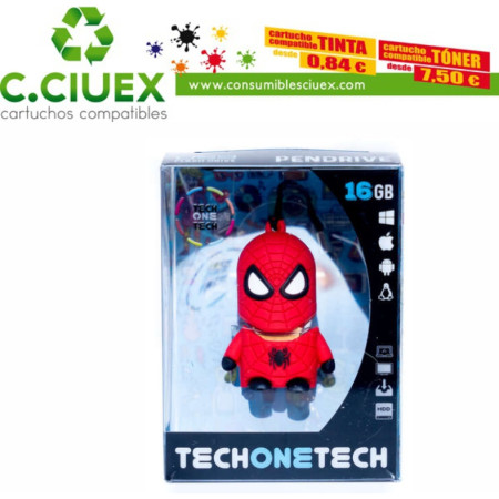 TechOneTech Super Spider Memoria USB 2.0 32GB (Pendrive)