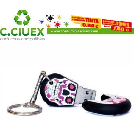 TechOneTech Calavera Pinky Memoria USB 2.0 32GB (Pendrive)