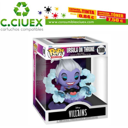 Funko Pop Deluxe Disney Villanos Ursula en el Trono