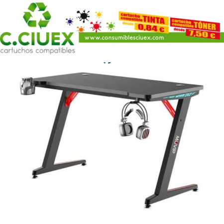 Muvip PRO300 Mesa Gaming Fibra de Carbono con Luz RGB