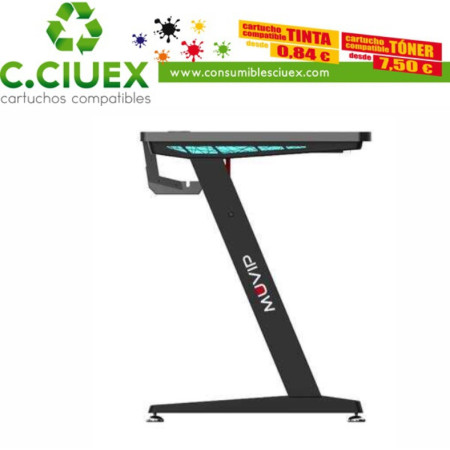 Muvip PRO300 Mesa Gaming Fibra de Carbono con Luz RGB