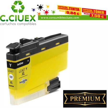 TINTA COMPATIBLE BROTHER LC427XL AMARILLO