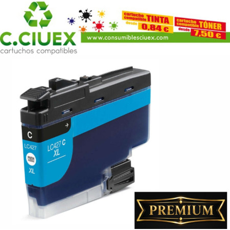 TINTA COMPATIBLE BROTHER LC427XL CYAN