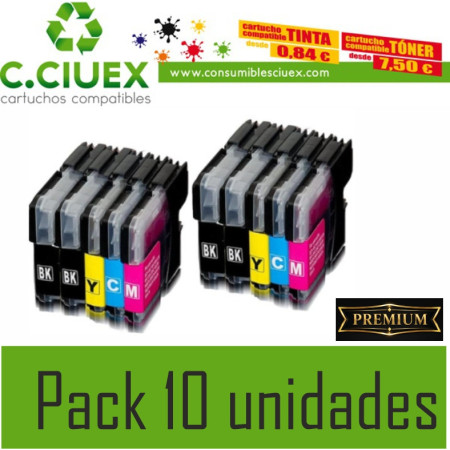 TINTA COMPATIBLE LC 424 PACK 10 UNIDADES