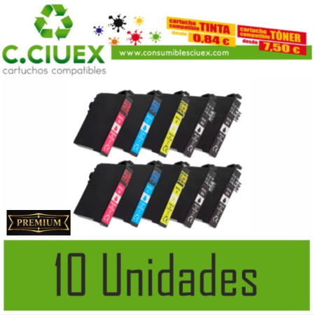 TINTA COMPATIBLE EPSON 604XL PACK 10 UNIDADES
