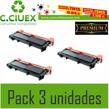 TONER COMPATIBLE BROTHER TN2420XL PACK 3 UNIDADES