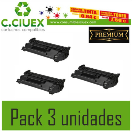 TONER COMPATIBLE HP 1490X PACK 3 UNIDADES