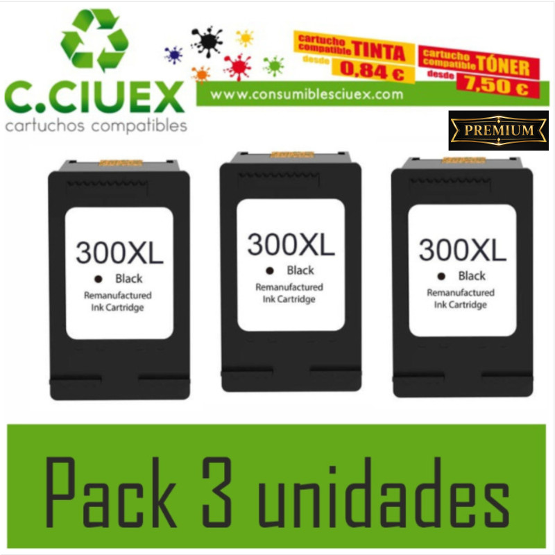 TINTA COMPATIBLE HP 300XL NEGRO