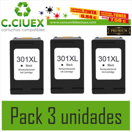 TINTA COMPATIBLE HP 301XL NEGRO
