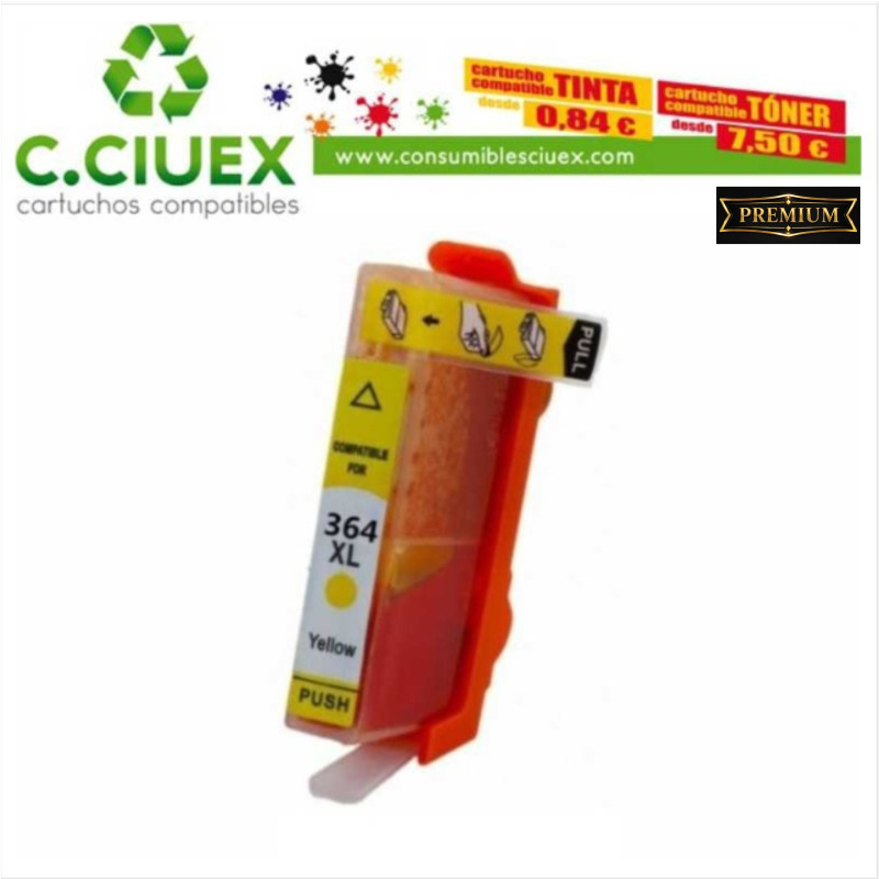 TINTA COMPATIBLE HP 364XL AMARILLO