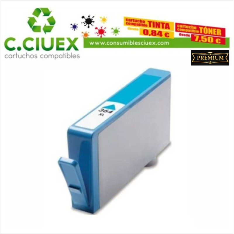TINTA COMAPATIBLE HP 364XL CYAN