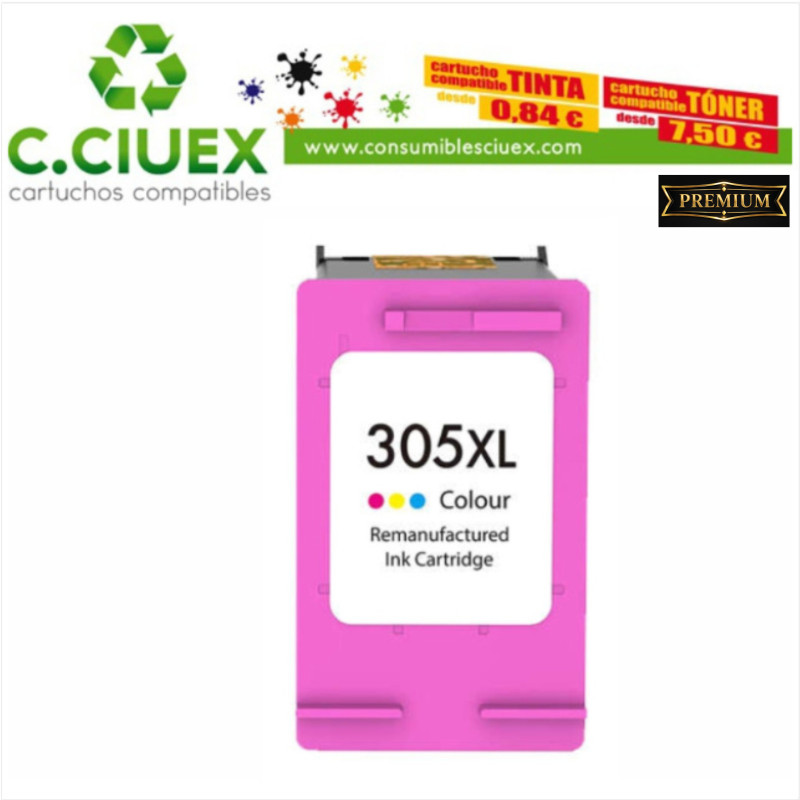 TINTA COMPATIBLE HP 305XL COLOR