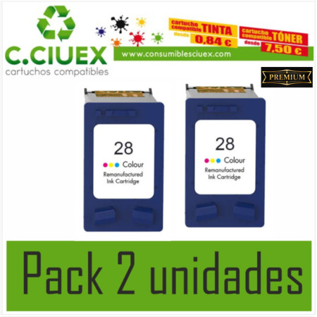 TINTA COMPATIBLE HP 28A PACK 2 UNIDADES